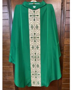 Green Chasuble with Crosses