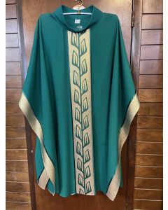 Green Chasuble with Gold Leave