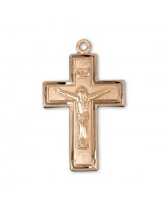 G/SS Crucifix 18" Chain
