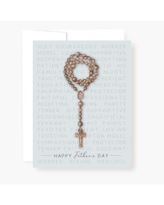 Happy Fathers Day Rosary Card
