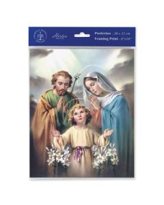 8" x 10" Holy Family, Framing Print by Simeone, Printed in Milan, Italy, by Fratelli Bonella