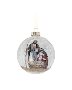 Holy family Glass Ball Orn