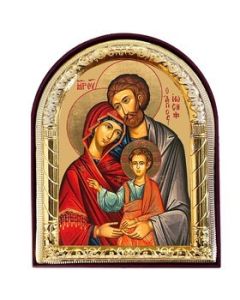 Holy Family Icon Arched