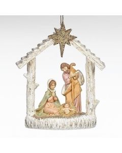 Holy Family Stable Ornament