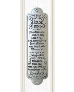 House Blessing Metal Plaque, House Blessing "Bless this house, O Lord, we pray. Keep it safe, both night and day. Bless all those who come inside. Welcome all, arms open wide. May you feel the Love throughout these halls that stays with you beyond these w
