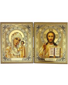 Icon Diptych OL Kazan/Christ