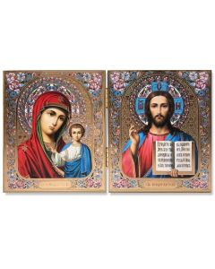 Icon Dyptich Christ/Madonna/Ch