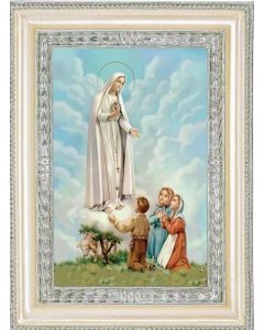 Our Lady of Fatima with Immaculate Heart and Three Children of Fatima 5 3/4" x 7 3/4" Frame