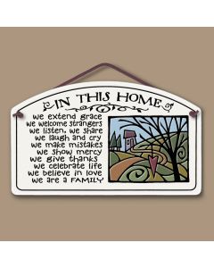In This Home Arch Plaque