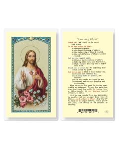 Learning Christ Holy Card
