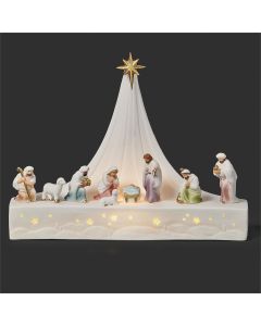 LED Nativity with Star