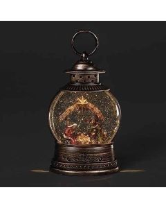 Led Swirl Nativity Lantern
