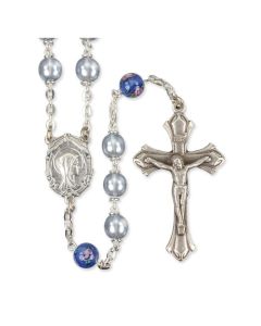 Light Blue Pearl Rosary