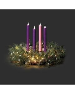 Lighted Advent Wreath