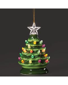 Lighted Green Vintage Tree Orn