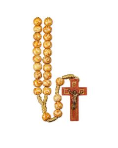 Marbelized Light Wood Rosary
