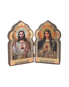 Mini Sacred Hearts Diptych