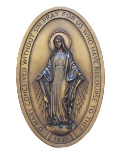 Miraculous Medal Plaque