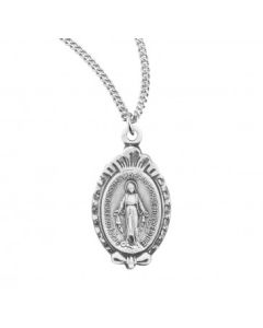 Miraculous Medal SS 18" Chain