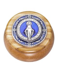 Miraculous Medal Wood Box