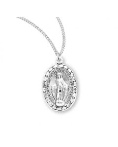 Miraculous SS Medal Oval 18"Ch