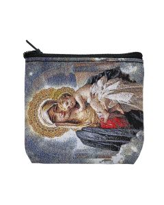 Mother and Child Rosary Pouch