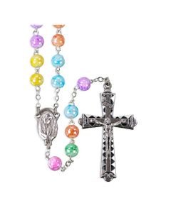 Multicolored Marbleized Rosary