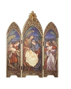 Nativity w/Screen Angel