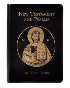 lightweight, versatile, and easy-to-read volume combining the NABRE translation of the New Testament and the Psalms, gold-embossed icon of Jesus the Teacher on the cover, it offers extra durability with its quality sewn leatherette binding, while the ivor