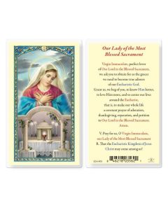 OL of the Sacrament Holy Card