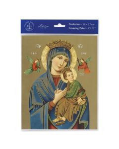 8" x 10" Our Lady of Perpetual Help 
Printed in Milan, Italy, by Fratelli Bonella