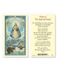 Our Lady of Charity Holy Card