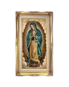 Our Lady of Guadalupe Linen Matt and Frame