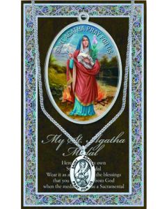 Pewter St. Agatha Medal