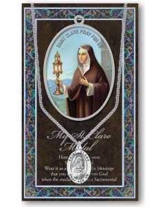 Pewter St. Clare Medal
