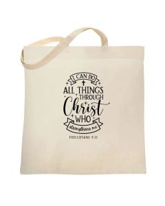 Philippians 4:13 Tote Bag
