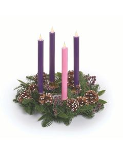 Pine Table Advent Wreath
