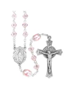 Pink Crystal Rosary