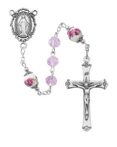 Pink Crystal Rosary