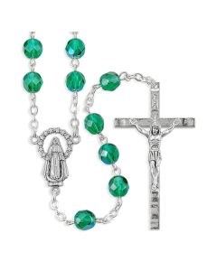 Rosary 7mm Emerald