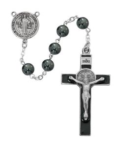 Rosary 8mm Hematite St Bens