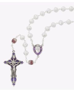 Rosary 8mm Pearl Capped