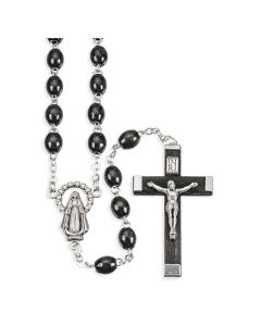 Rosary Black Wood Bead