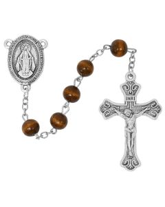 Rosary Brown Wood