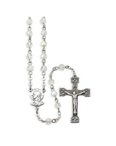 Rosary Clear Crystal 8mm