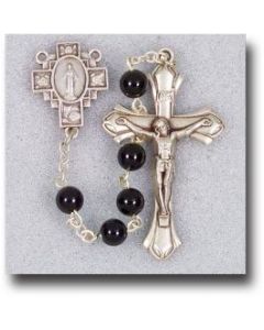 Rosary- Gem Stone Onyx Beads 6mm