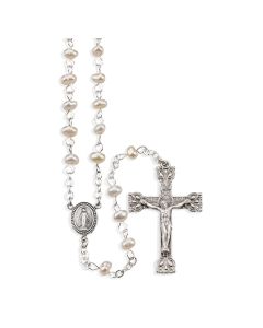Rosary Genuine Fresh Water Pearl Beads
