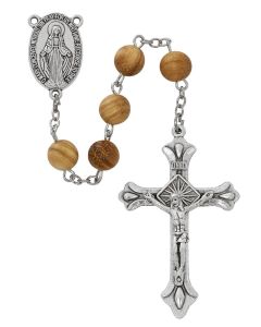 Milk wood rosary with 8mm beads