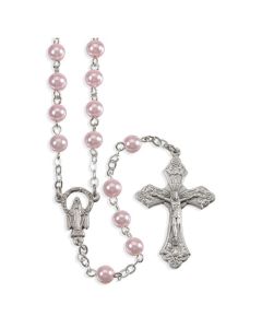 Rosary Pearlized Pink