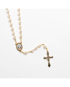 Rosary White Pearl